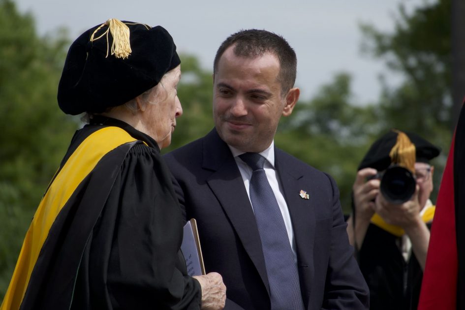 Elvin Guri ’96 receives first-ever Distinguished AUBG Alumni Award for Social Innovation and Change established by Board member Princess Maria Louisa featured image