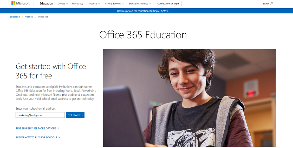 Office 365 create an account