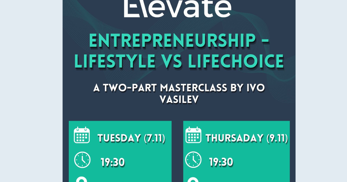 Entrepreneurship – Lifestyle vs. Lifechoice Masterclass