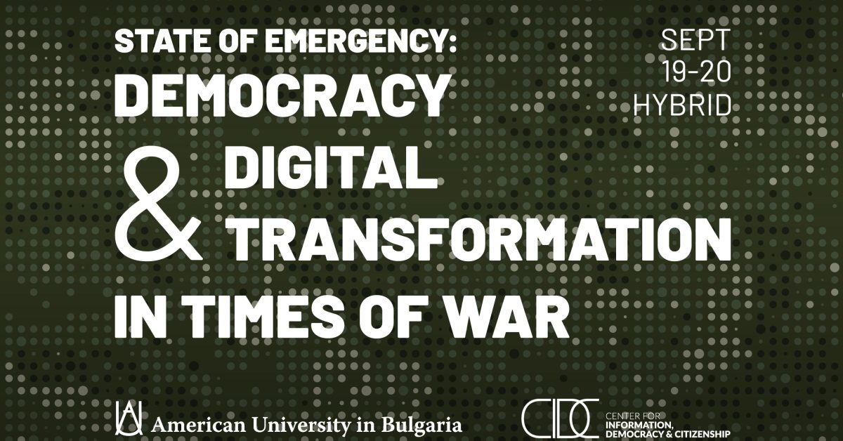 State of Emergency: Democracy & Digital Transformation in Times of War