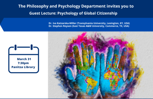 Guest Lecture: “Psychology of Global Citizenship” featured image