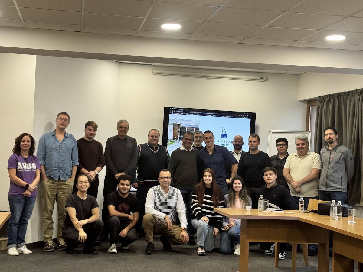 Samuil Mladenov at a Computer Science Department meeting