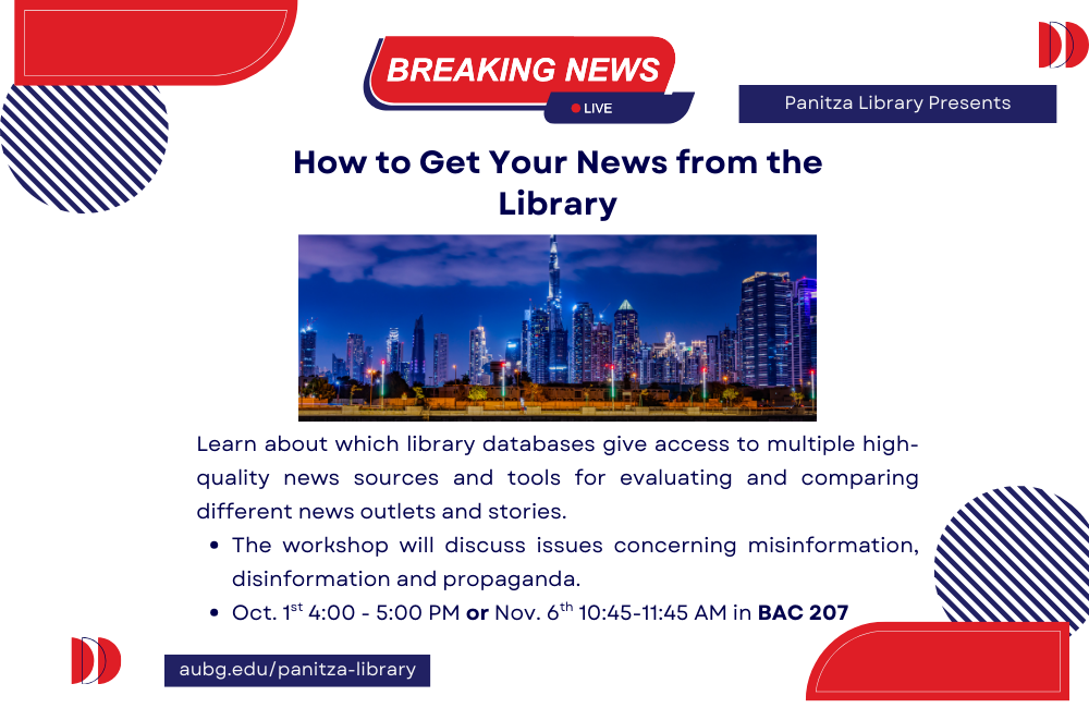 Panitza Library Presents: How to Get Your News from the Library