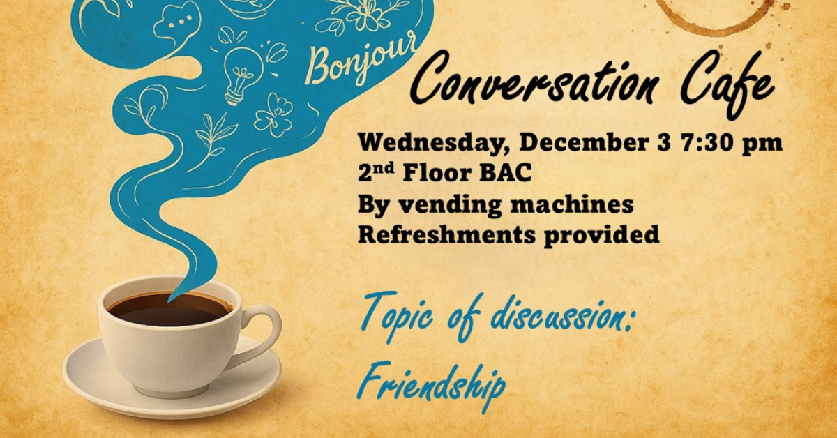 “Friendship” Topic | Conversation Cafe