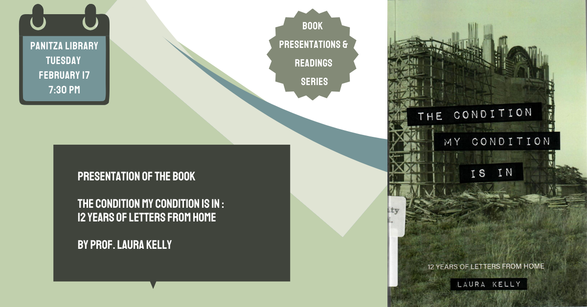 Prof. Laura Kelly | Book Presentations & Readings Series