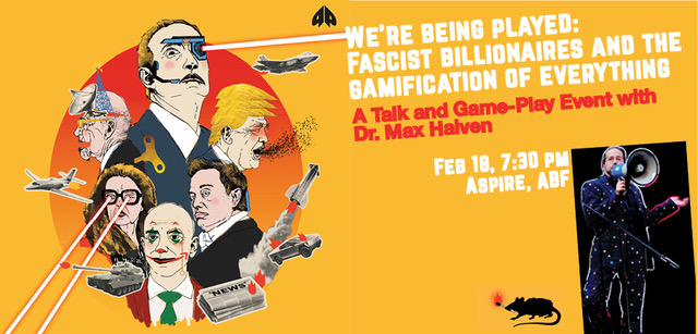 A Talk and Game-Play Event with Dr. Max Haiven