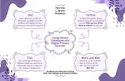 Panitza Library Presents: Using Library Databases and Digital Primary Sources Workshop featured image