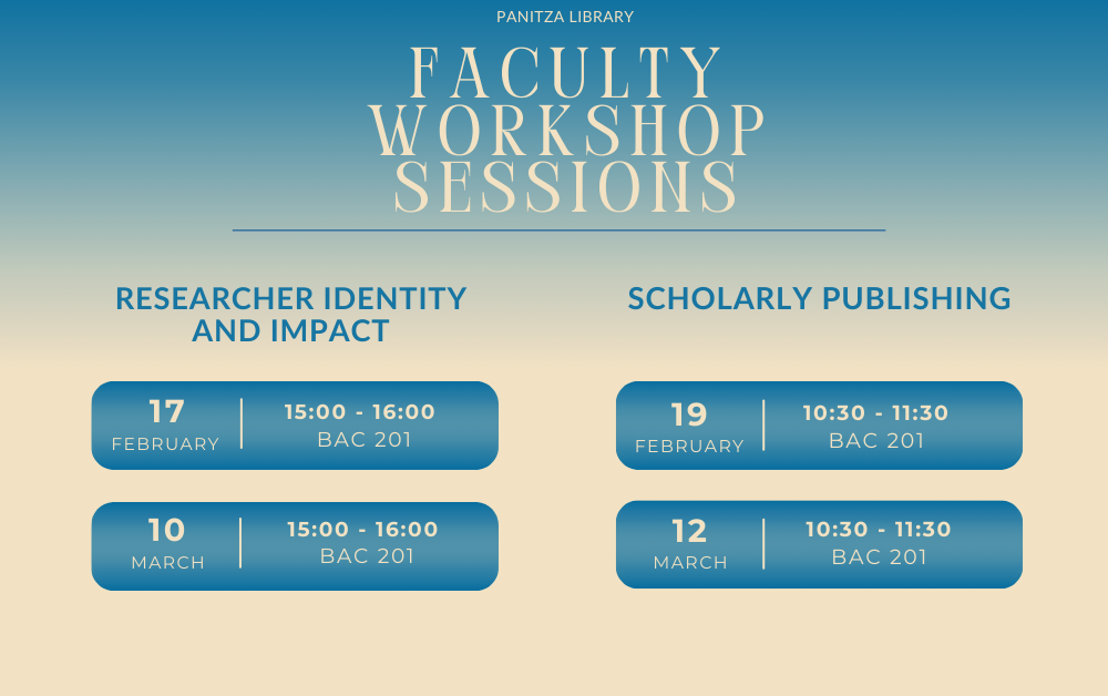 Faculty Workshop Session: Scholarly Publishing