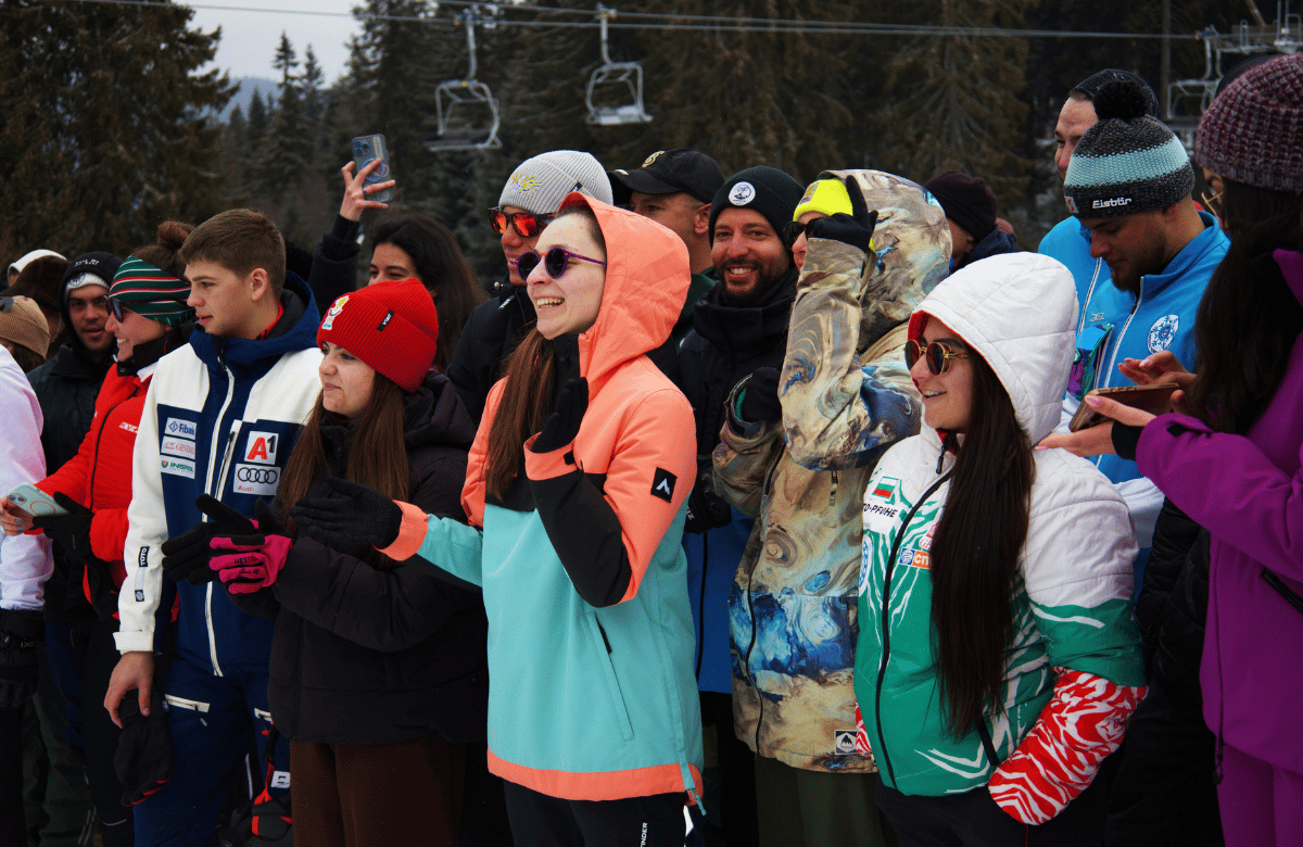 AUBG Student Andrea Kotsinova at the University Winter Sports Competition