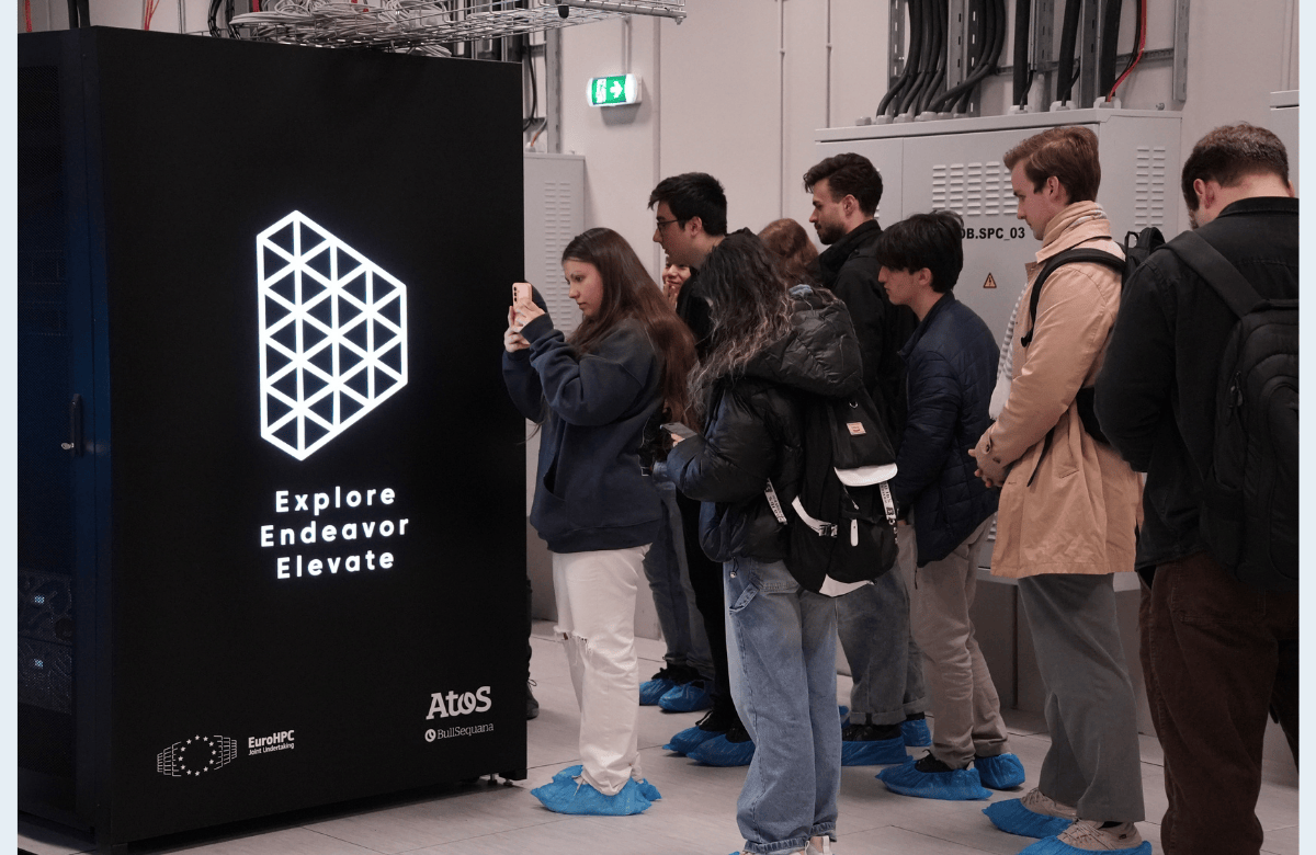 AUBG students visit the Discoverer+ supercomputer at Sofia Tech Park and HPE