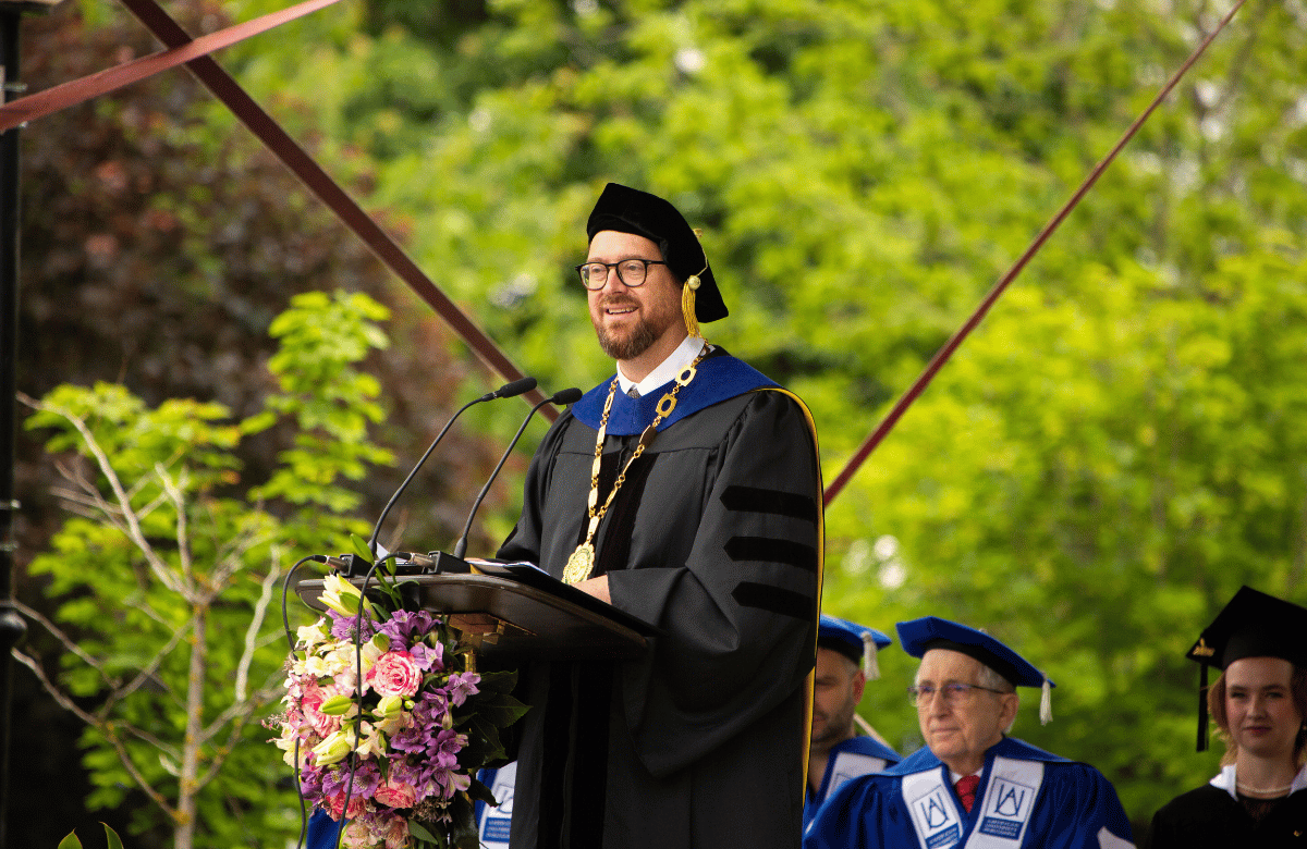 Dr. J.D. Mininger at AUBG Commencement 2026
