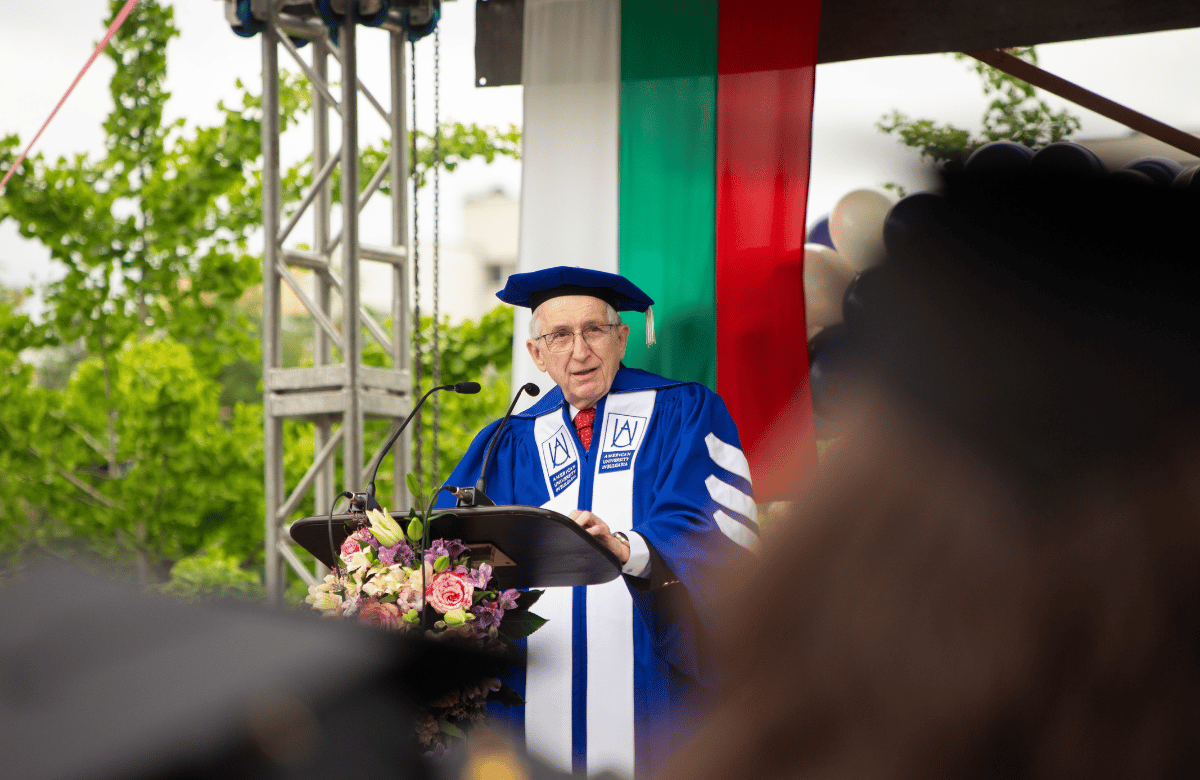 Jenik Radon, Esq. at AUBG Commencement 2026