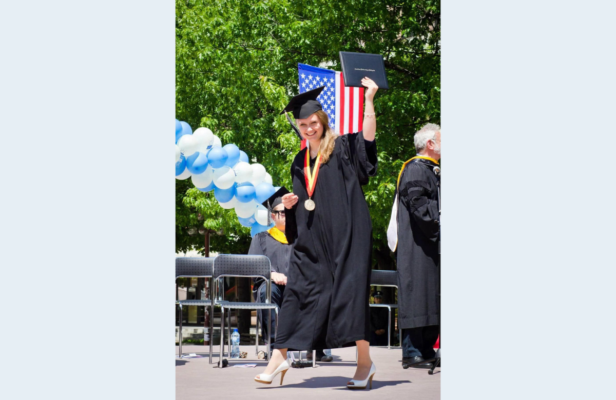 Sonya Volkhonskaya (‘14) at AUBG Commencement