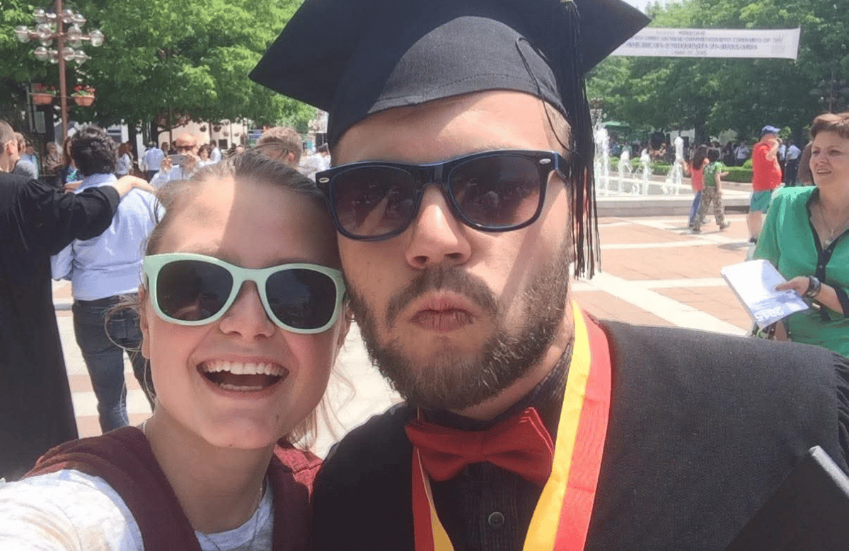 Vlad Muntean (‘15) at AUBG Commencement