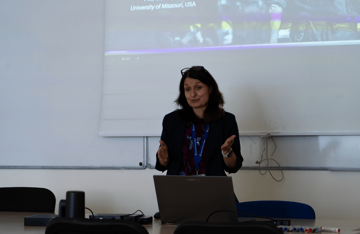 Daniela Dimitrova ('97) at the GCA Conference at AUBG