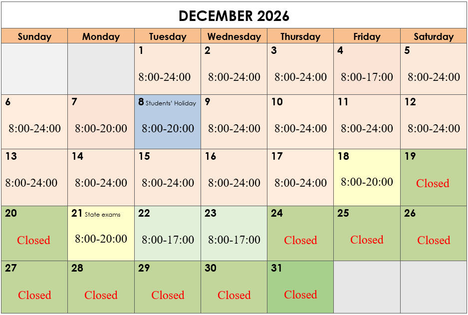 Calendar December