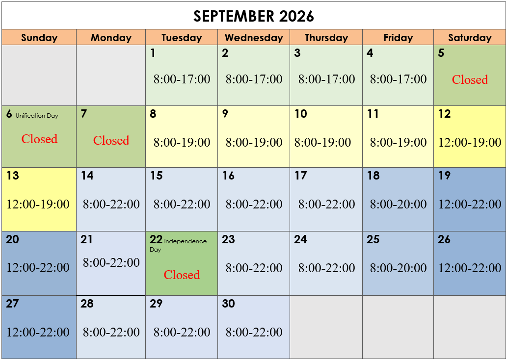 Calendar September