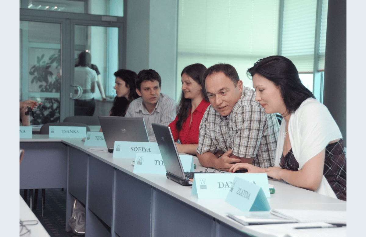 Sofiya Toteva (EMBA '11) in class at AUBG